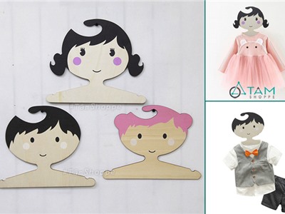 Móc treo quần áo hình em bé đáng yêu W-MTD-10